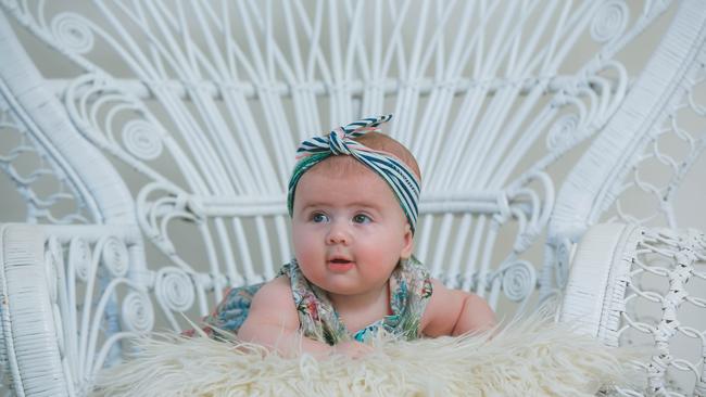 5 month old Isabella Cunningham has taken out The NT Cutest Baby award. Picture GLENN CAMPBELL