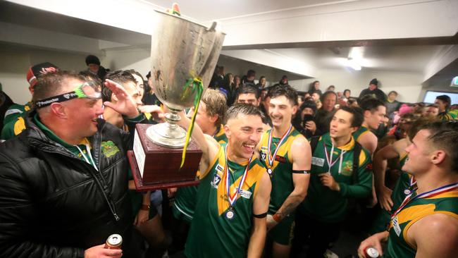 Leongatha defeated Sale in the Gippsland league grand final. Picture Yuri Kouzmin