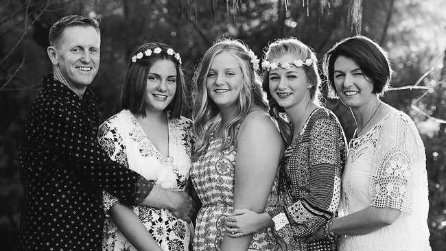 Allan, Molly, Sophie, Olivia and Beverley Harwood.