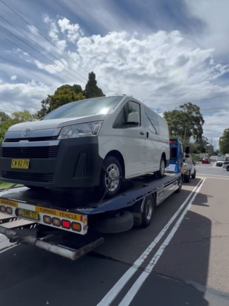 Police will allege the van was used to transport the bodies. Picture: news.com.au/Scott Warren