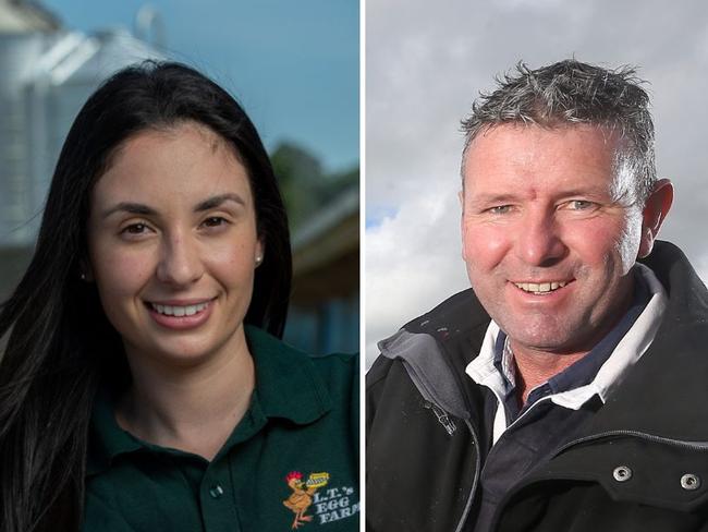 VFF presidential candidates Danyel Cucinotta and Brett Hosking.