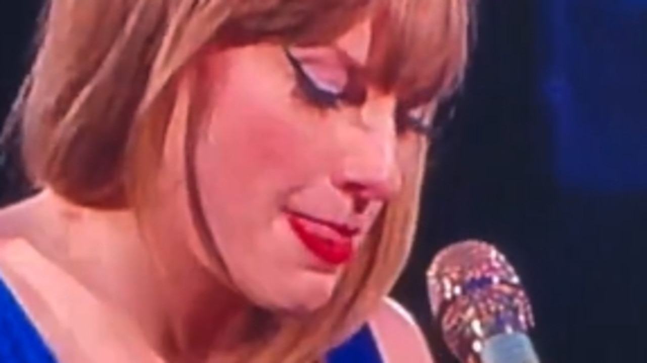 Swift is seen licking her boogers as it dripped over her signature red lipstick while she played the piano.