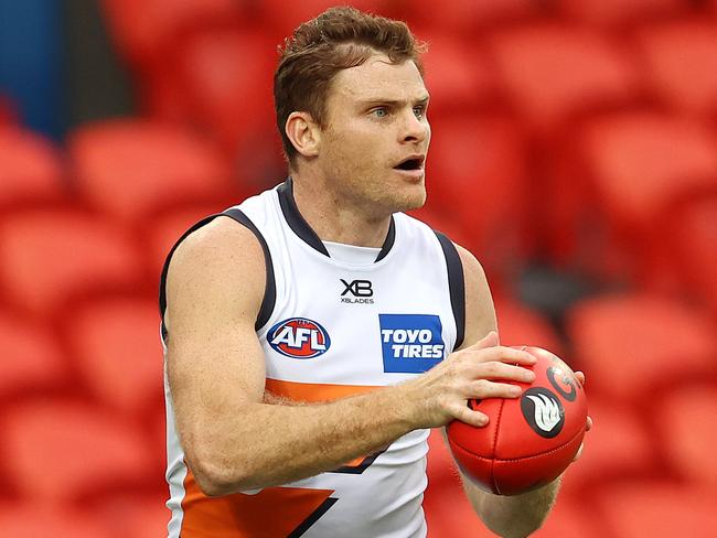 AFL Round 6.  Port Adelaide vs GWS at Metricon Stadium, Gold Coast. 12/07/2020.   Heath Shaw of the Giants   . Pic: Michael Klein