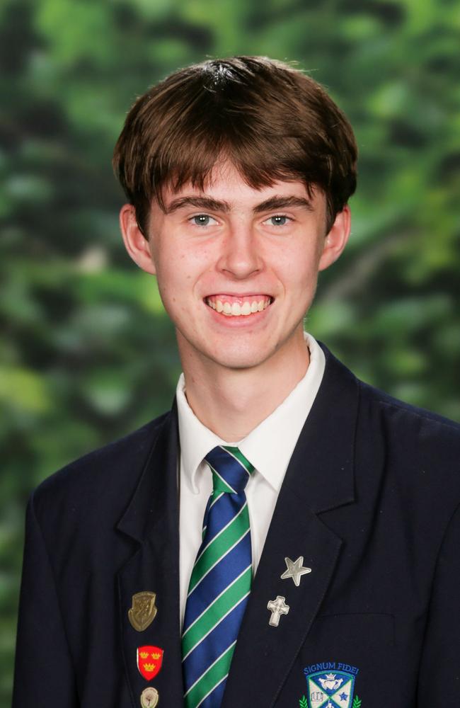 Ambrose Treacy College Year 12 top student Nicholas Childs. Picture: supplied