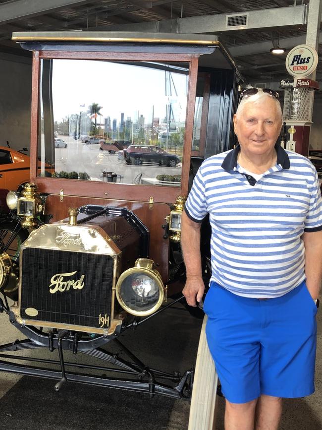 John Longhurst also collected cars and owned a Model T Ford Photo: Des Houghton