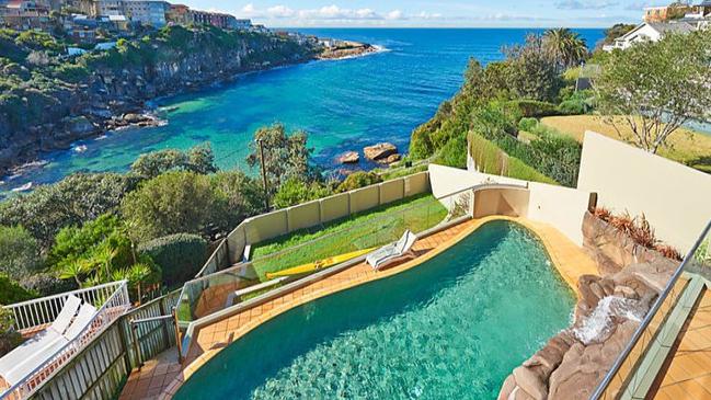 Mr Ernster’s $10 million, five-bedroom, multi-level, clifftop home overlooking Gordons Bay.