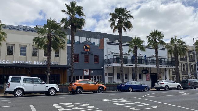 The business sits along a strip of restaurants opposite Westfield shopping centre. Picture: Michaela Meade