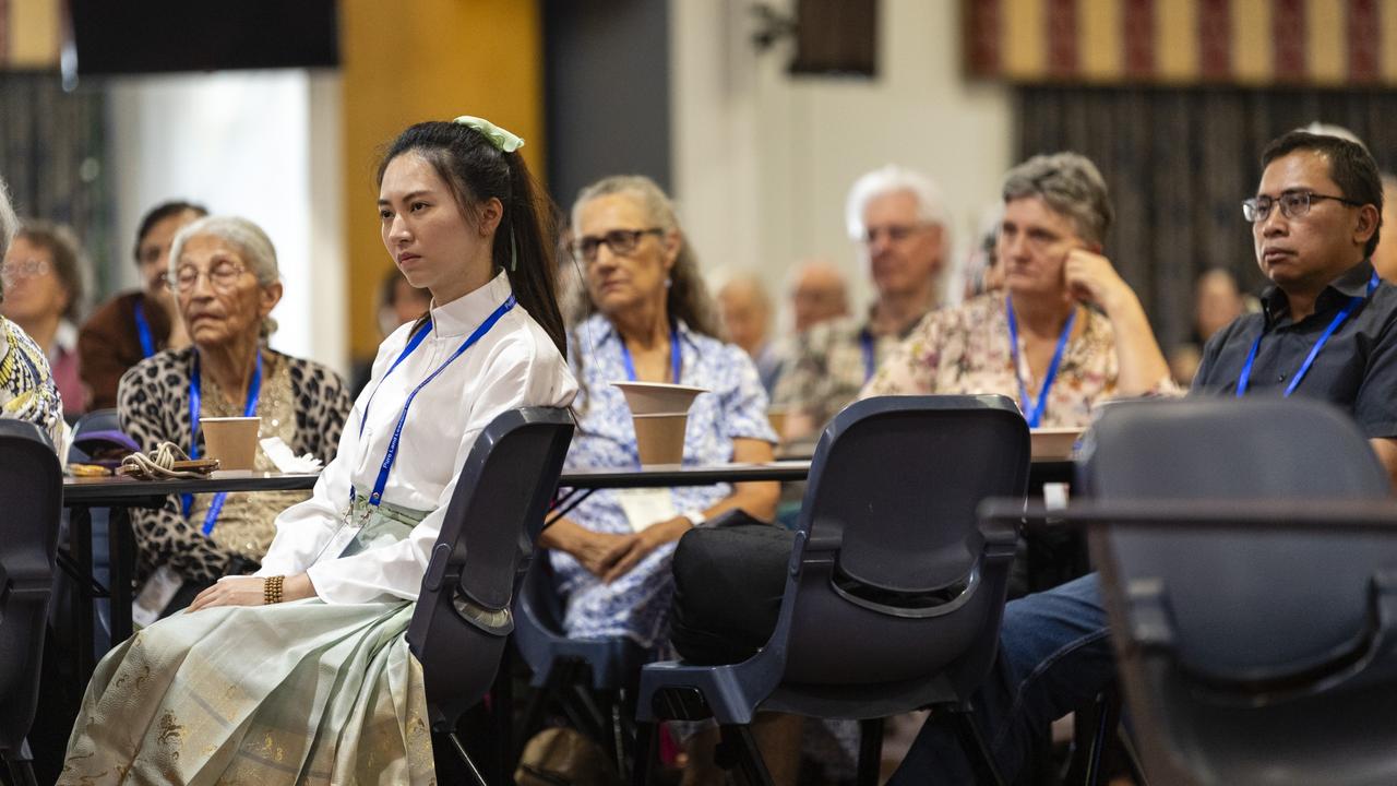 Guests listens to the speakers at the National Peace Conference 2023 at St Patrick's Cathedral Centre. Picture: Kevin Farmer