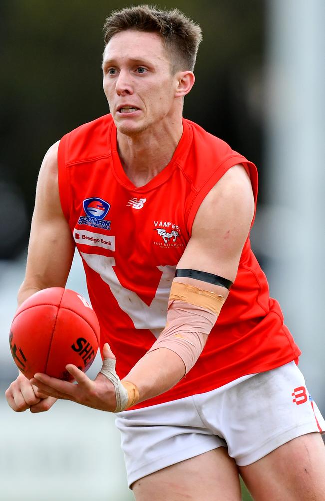 Sean Downie had 47 disposals. (Photo by Josh Chadwick)