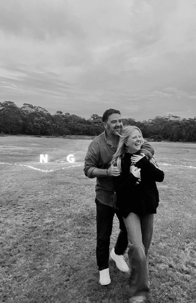 Garry Lyon and Nicky Brownless are engaged. Picture: Instagram