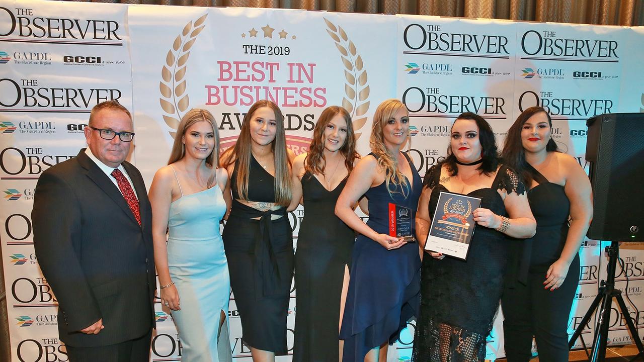 The Jet Bar Cafe and Catering, Best In Business - Cafes & Takeaway Award Winner. Maddy McPhail, Emily Fenwick, Alisha Verner, Christie Fraser, Dannella Merret and Tiffany Marjoram.