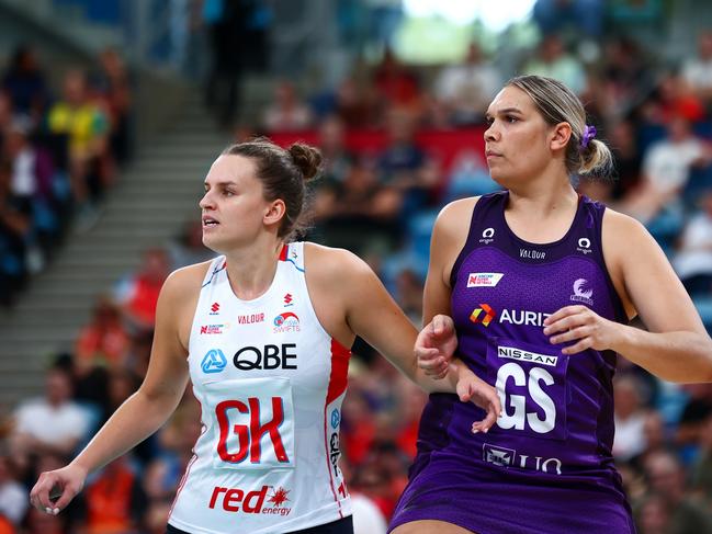 Elle Temu said she enjoyed the extra court time at the weekend. Picture: Netball Australia