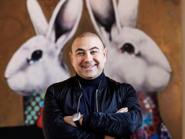 Australian comedian Joe Avati at home in Kew for At Home feature. Picture: Aaron Francis / The Australian