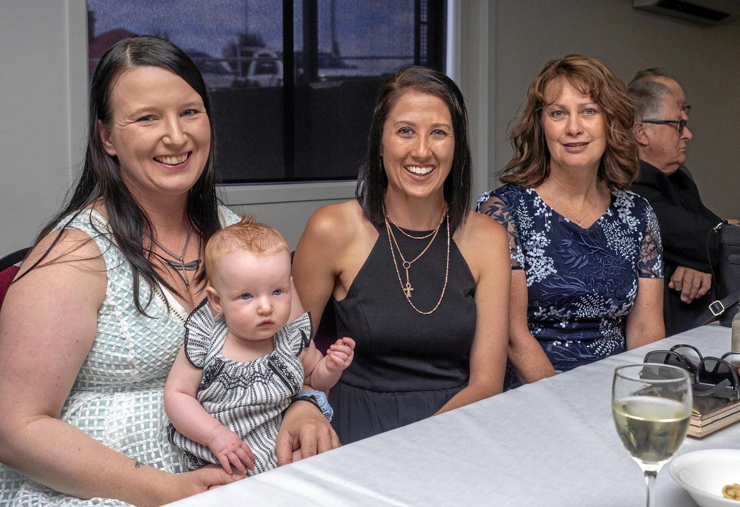 Tonya Collier with Freya, Cindi Carver and Karen Lange. Picture: Glenda Riley
