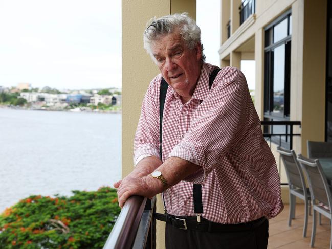 Former politician Ron Boswell at his home East Brisbane. Picture: Liam Kidston