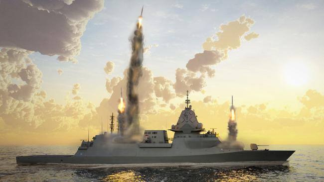 The evolved Hunter Class design for the guided missile frigate. Supplied by BAE Systems Australia