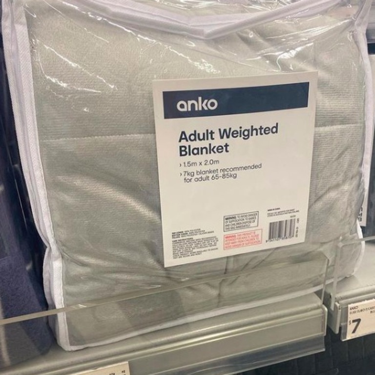 Kmart selling $49 weighted blanket in new colour | Herald Sun