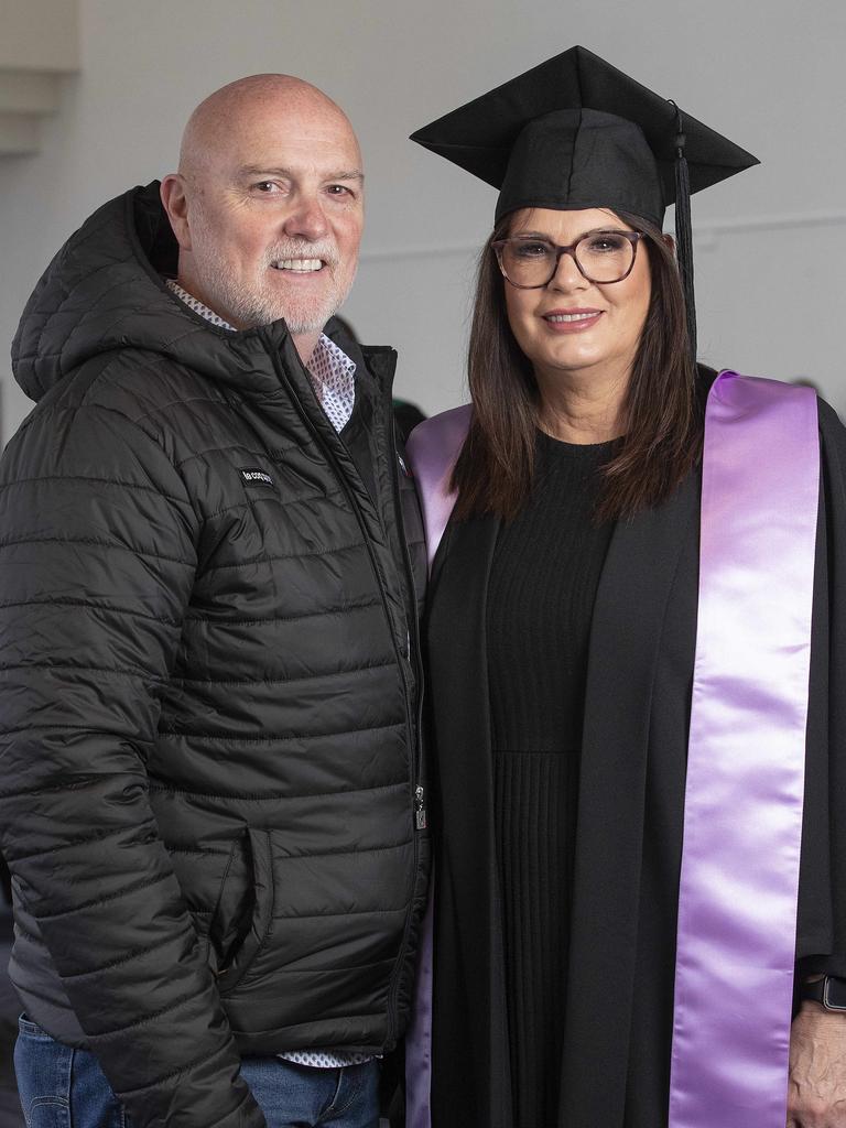 UTAS Graduation at the Hotel Grand Chancellor Hobart, Will and Jo McPhillips both of Sydney. Picture: Chris Kidd