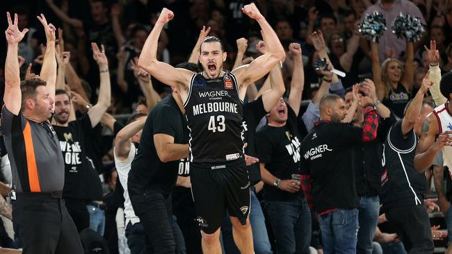 Chris Goulding played a major role in Melbourne United’s title win. Picture: AAP Images