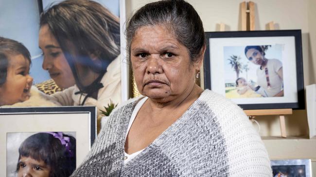 ADELAIDE, AUSTRALIA - Advertiser Photos JULY 26, 2023: Alma Warrior holding a picture of her daughter Charlene at home. Picture: Emma Brasier