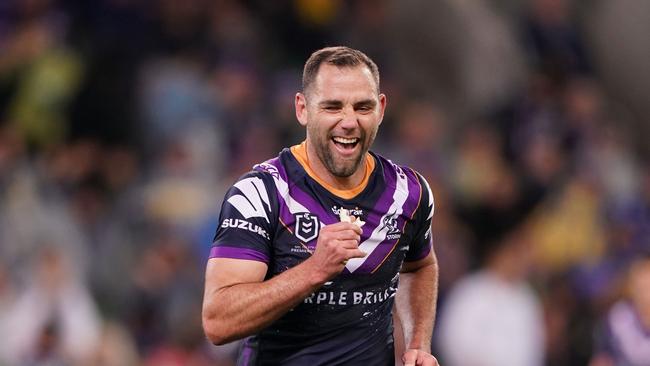 No player has scored more points in finals games than Storm skipper Cameron Smith. Picture: AAP.