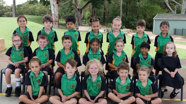 My First Year: Musgrave State School Prep Coral. Front Row: Cobie, Tyde, Xavier, Rowland, Lily. Middle Row: Maylea, Ors, Harrison, Ayana, Austin, Akira, Jess. Back Row: Rosalia, Edward, Rudra, London, River, Kobe, Mehrish. Picture Glenn Hampson.