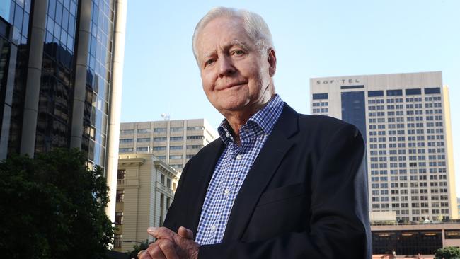 Veteran Queensland developer Kevin Seymour who's currently mentoring his grandkids through their first development The Oxlade, Brisbane. Picture: Liam Kidston