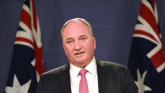 Barnaby Joyce, a former Kiwi, likened Russia’s invasion of Ukraine to Australia invading New Zealand. Picture: NCA NewsWire / Jeremy Piper