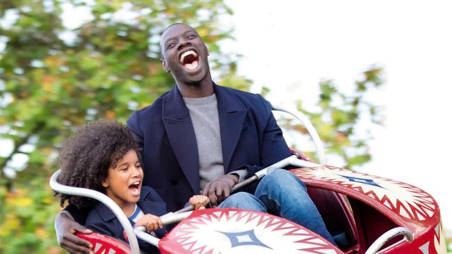 Actors Gloria Colston and Omar Sy in a scene from Two is a Family.