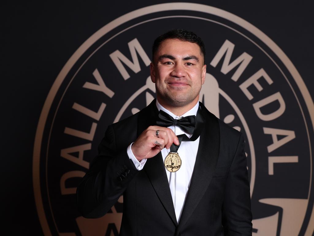 Jahrome Hughes capped off a stellar 2024 season with the Dally M medal, as he prepares to take on Cleary in a grand final for the second time. Picture: Getty Images