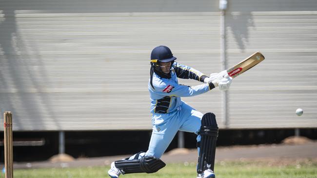 Brian May bats for Western Districts Warriors against Northern Brothers Diggers. Picture: Kevin Farmer