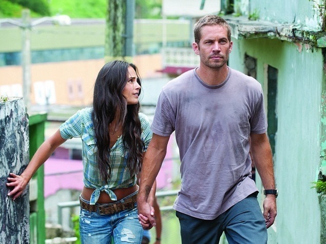 Co-stars Jordana Brewster and late Paul Walker.