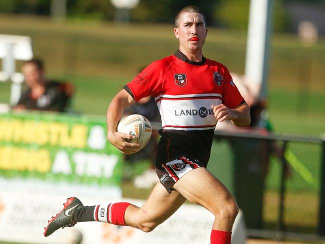 Bears’ Sam McAuley had another big performance against the Darwin Brothers in round two. Picture: GLENN CAMPBELL