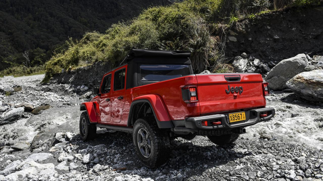 Jeep's dual-cab Gladiator Rubicon ute relishes the outdoors.