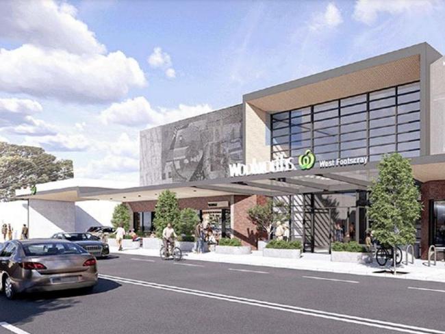 Woolworths is proposing a new store in West Footscray. Picture: Supplied