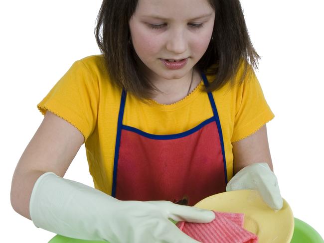 Livelong lesson ... Most parents pay pocket money for chores but make sure they don’t expect to be paid for every little thing.