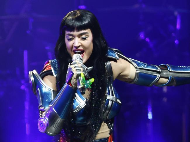 DAILY TELEGRAPH JUNE 4, 2025. Katy Perry on stage at Qudos Bank Arena for her Ã¢â¬ËThe Lifetimes TourÃ¢â¬â¢ opening concert. Picture: Jonathan Ng