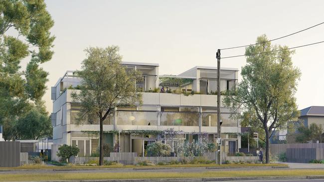 An artist’s impression of the new social housing developments in Braybrook. Picture: Supplied