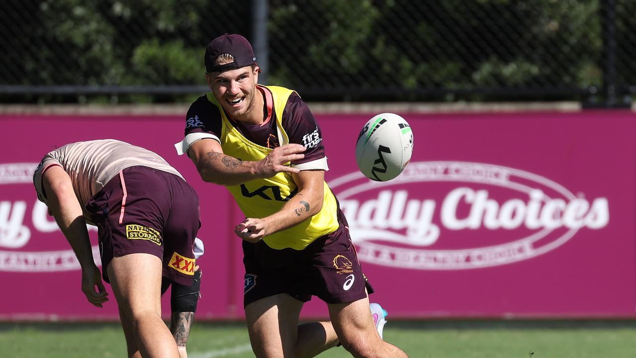 Blake Mozer, Brisbane Broncos training, Red Hill. Picture: Liam Kidston