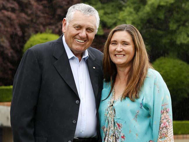 Ray Hadley with his wife Sophie. Picture: Jonathan Ng