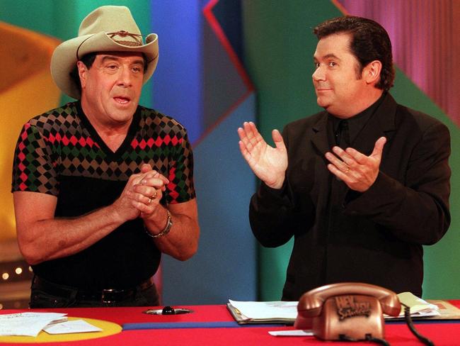 Daryl Somers and Molly Meldrum on Hey Hey.