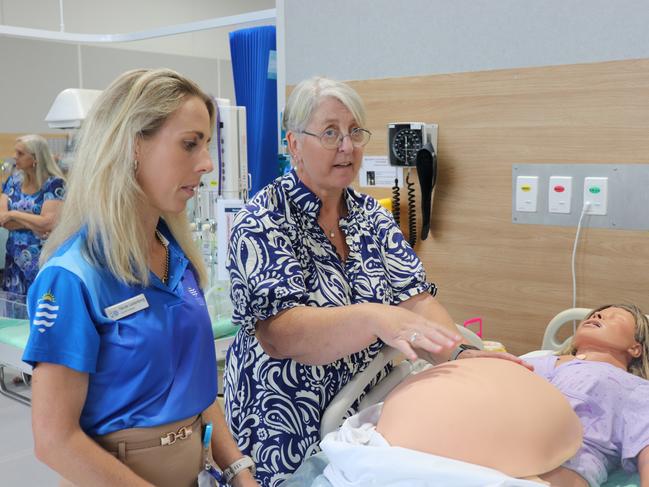 (performing on model) New midwifery course to boost birthing service to Mackay, January 20 2025