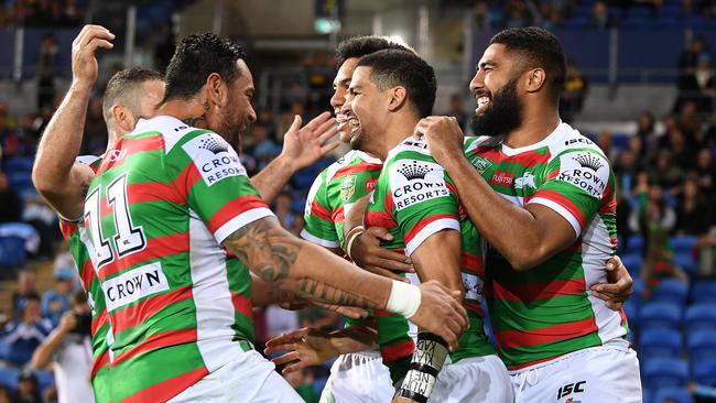 South Sydney are on the march. AAP Image/Dave Hunt.