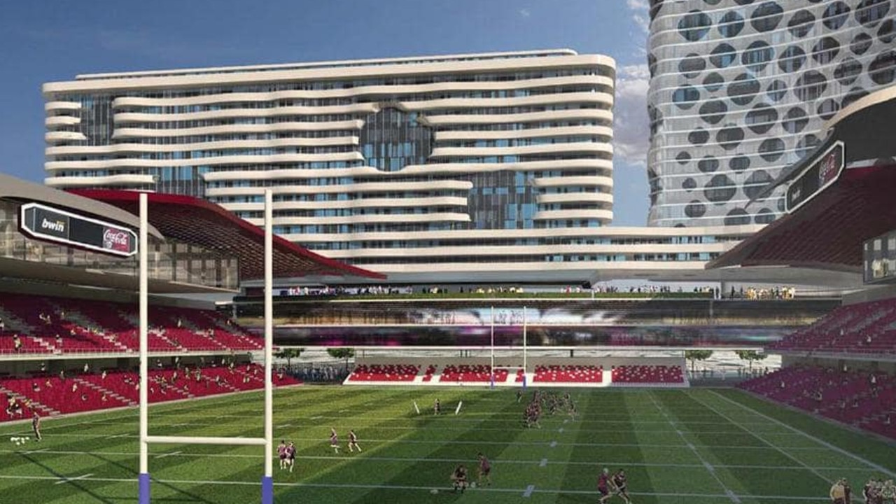 One of the many plans for Brookvale Oval dating back to 2015.