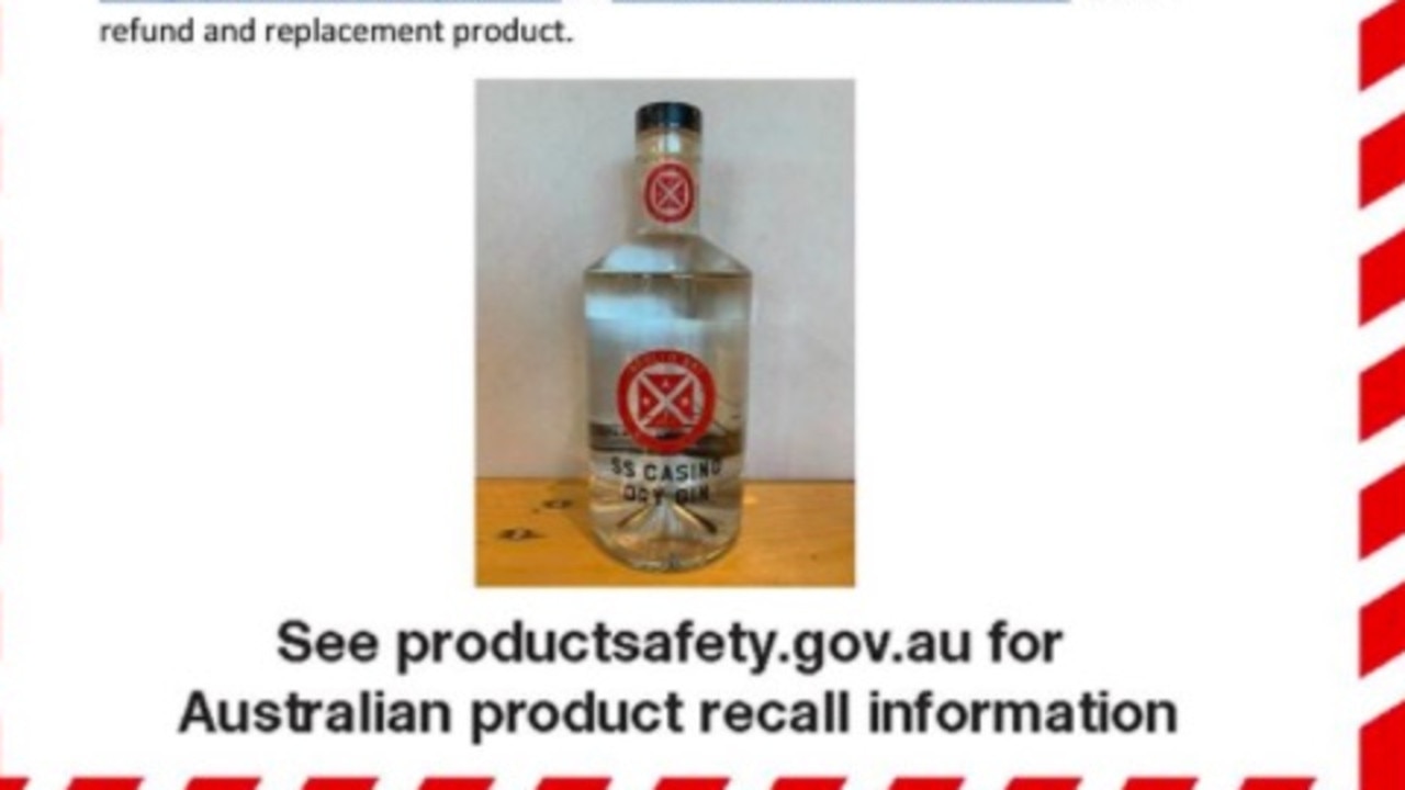 SS Casino Gin has been urgently recalled.