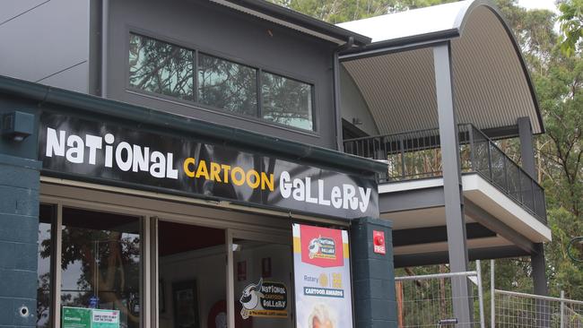 Check out the Behind the Lines at the National Cartoon Gallery before April 12. Photo: Tim Jarrett