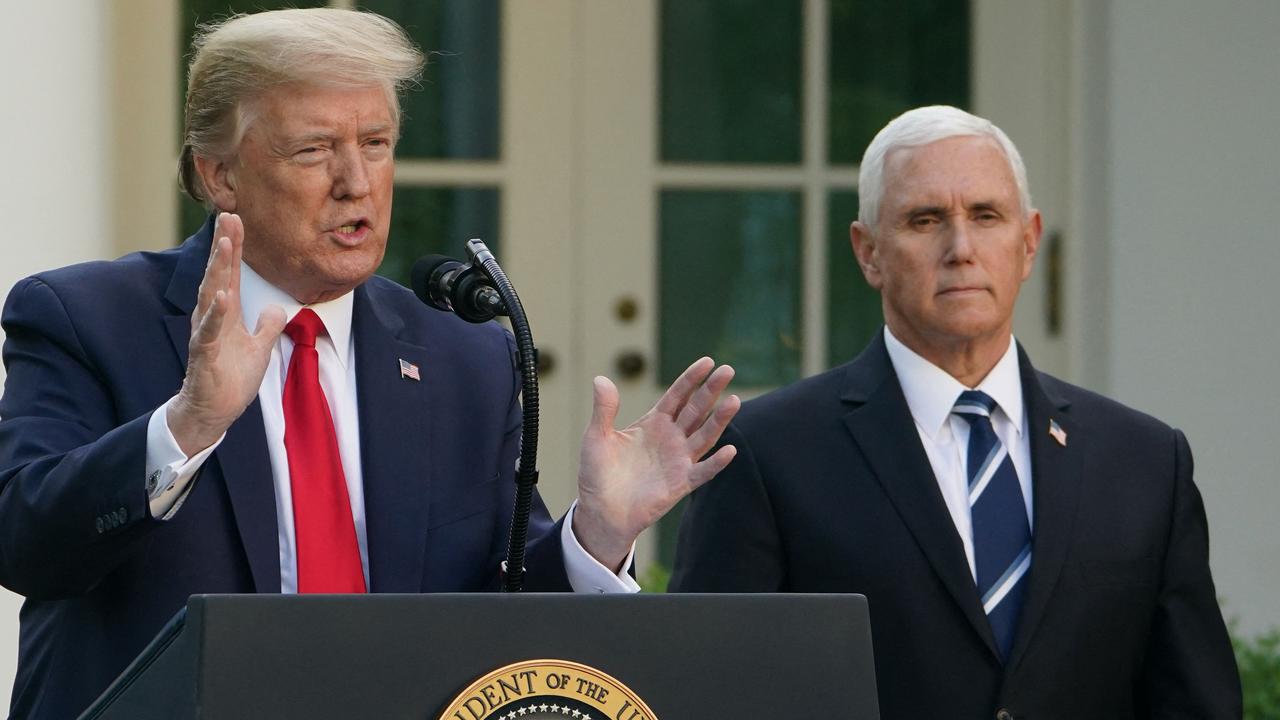 The book will have a foreword written by former US Vice President Mike Pence (right). Photo: Mandel Ngan / AFP