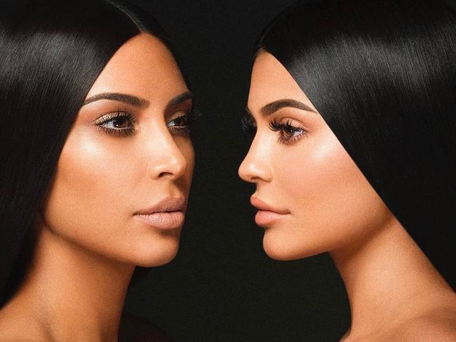 Kim Kardashian and Kylie Jenner promote KKW X KYLIE.