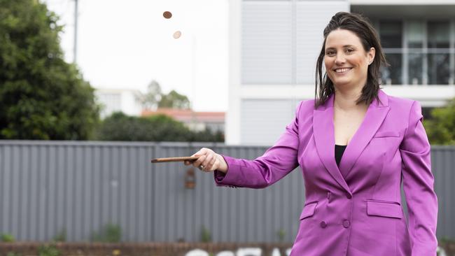 Alison Avron pictured in the carpark at The Great Club in Marrickville. The Great Club has cancelled its planned two up event on Anzac Day because of NIMBY complaints. Picture: Daily Telegraph/ Monique Harmer