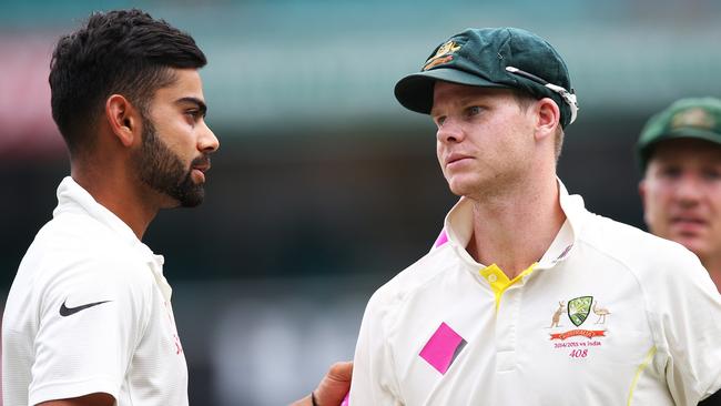India's Virat Kohli and Australian captain Steve Smith will face each in four Tests in 2017.